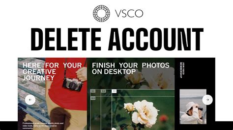 how to delete vsco account.